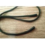 Customerized 4MM Zipper Cord Soft And Matt Silicone Endings For Clothing , Shoes for sale