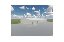 China Prefabricated Steel Frame Multi Storey Buildings , Industrial Steel Frame Building Section supplier