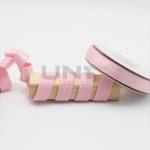 Good Tearing Strength Pink Silicone Elastic Tape / Unbreakable Rubber Bands For Jumpsuits