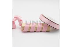 China Good Tearing Strength Pink Silicone Elastic Tape / Unbreakable Rubber Bands For Jumpsuits supplier