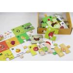 CMYK Print Cardboard Paper Jigsaw Puzzle Eviromental Friendly