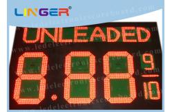 China Electronic LED Gas Price Sign With Wireless Controller Box Easy Installation supplier