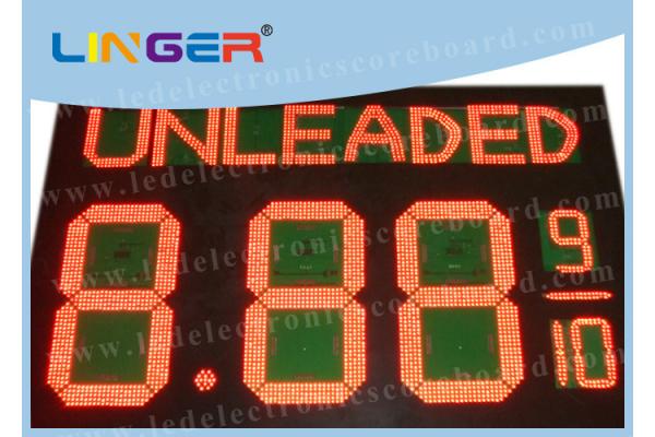 Electronic LED Gas Price Sign With Wireless Controller Box Easy Installation