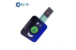 China PET LEDs Tactile Metal Dome Switch 3M468 Custom Membrane Switch Panel supplier
