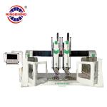 CNC 4 Axis 15kw Double Spindles Stone Arc Slab Carving Machine For Granite for sale