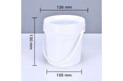 China 1L Capacity Plastic Bucket Made of Impact Resistant PP Material with Airtight Seal supplier