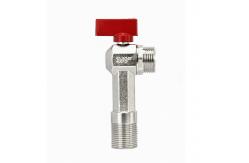 China Multi Size 2 Way Angle Valve Copper Medium Pressure Chrome Plated supplier