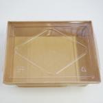 Chinese Take Away Packaging Folding Box Kraft Paper Food Container For Sushi And Rice for sale