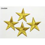 Mini Garment Embroidery Patches Gold Stars Iron On Children'S Clothing for sale