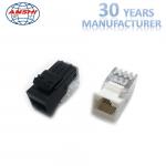 Ivory Cat5e RJ45 Punch Down Jack / ABS Toolless Keystone Jack Gold Plating
