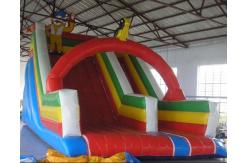 China Inflatble Slide / inflatable rainbow slide 0.55mm PVC Tarpaulin supplier