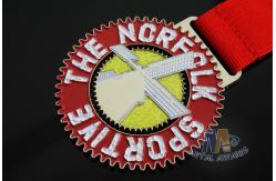 China Die Casting Metal Award Medals Soft Enamel With Lanyards 50*3mm supplier