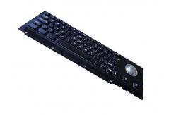 China SUS304 IP65 Industrial Keyboard With Trackball 20mA Wired Panel Mount supplier