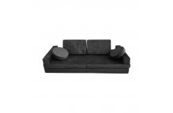 China Micro-Suede Modular Sectional Couch Play Sofa Set With Waterproof Inner Liner supplier