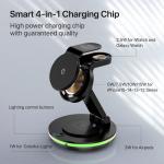 ABS PC 3 in 1 Foldable and Portable Magnetic Wireless Charger with Fast Charging for sale