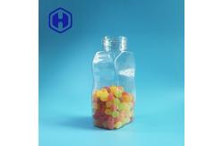 China 820ml Clear Unique Plastic Coffee Jar Packaging With Screw Lids Liner supplier