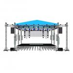 Aluminum Concert Curved Canopy Stage Lighting Truss Roof System for sale