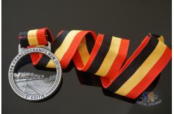 China Running Racing Metal Award Medals Cut Out On Design With Strip Ribbon supplier