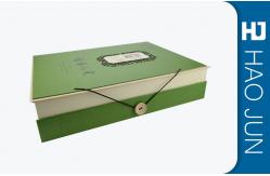 China Green Cardboard Gift Boxes With Botton , Luxury Packaging Boxes Matt Silk Printing supplier