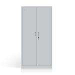 Gray Color Double Door Steel Office File Cabinet Metal Storage Cabinet for sale