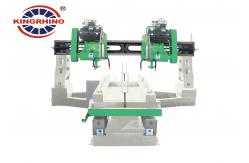 China Four Blades Stone Edge Trimming Machine for Granite Marble Column Arc Slab supplier