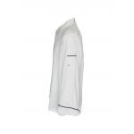 215 GSM Long Sleeve Chef Jacket With Black Pipings And Mesh Construction