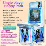 Single Player Happy Amusement Park Game Arcade Game Machine Video Game Coin Logistics Tracking for sale