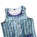 Lightweight Naruto Sleeveless Custom Anime T Shirts For Summer