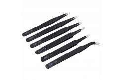 China Stainless Steel ESD Anti-static Tweezer Electronics Anti Static Clearnroom Tweezers High Precision supplier