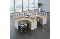 China 2 4 6 Person Modern Office Workstations Desk Aluminum Profile Fabric Material supplier