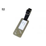 Stainless Steel And Leather Luggage Name Tags Personalized Travel Using for sale