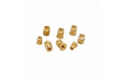 China Crown Mark Processing Custom Through-Hole Knurled Copper Nut Double Twill Brass Nut supplier
