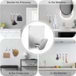 Convenient and Durable Adhesive Hooks for Bathroom Kitchen and Bedroom