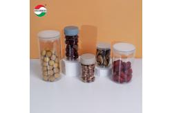 China High Transparent Airting Plastic Can with Screw Top for Nuts Peanuts supplier