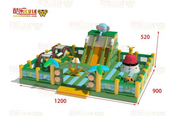 Children Playground Inflatable Castle Bounce House With Slide