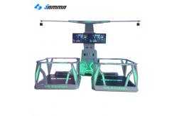 China Black / White Virtual Reality Simulator 9D VR Game Station Shooting Game supplier