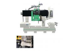 China Double Blades 500mm Diameter 1500mm CNC Stone Cutting Machine For Baluster supplier