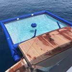 Summer Tube Inflatable Sea Swimming Pool PVC Jellyfish Yacht Pool With Net for sale