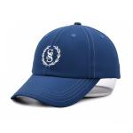 Premium 6 Panel Baseball Cap Cotton Fabric And Flat Embroidery Stitching for sale