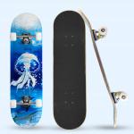 Black Sand Pu Wheel Girl Bearing Skateboard 7 Layer Maple Wood for sale