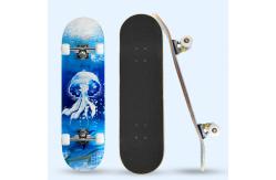 China Custom Aluminum Alloy Paint Bracket Deck Skateboard Maple Wooden Skateboard supplier