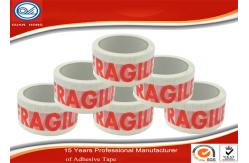 China Adhesive White Caution Tape / Printed Packaging Tape Standard size supplier