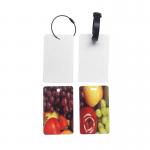 Double Sided Sublimation PET Luggage Tag Custom Plastic Luggage Tag for sale