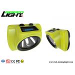 18000lux 385lum Cordless Led Miners Cap Lamp Tempered Glass Lens Transmittance 99% for sale
