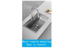 China Hand Sanded Surface Smooth Without Rough Stainless Steel kitchen Sink supplier