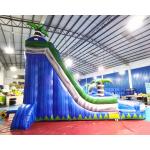 Palm Tree Jumping Castles Outdoor Inflatable Water Slides With Pool