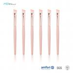 Professional Inclined Flat Angled Eyebrow Brush Plastic Handle Women Cosmetic 1pc for sale