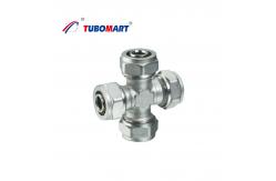China Durable Pex Tubing Quick Connect Fittings Chrome Plated For Plumbing supplier