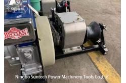 China Overhead Line Diesel Engine Cable Winch Puller With Belt Driven supplier