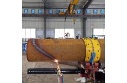 China Power Saving CNC Plasma Pipe Cutting Machine For Carbon Iron Sheet Tubes supplier